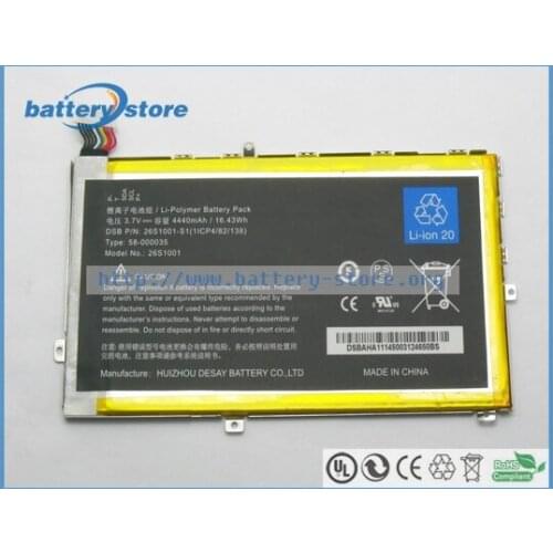 New Genuine laptop batteries for KINDLE FIRE HD 7",26S1001-s1,26S1001,3.7V,1 cell