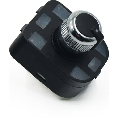 New Chrome side mirror switch adjust knob with floding for Audi A1 A2 A4 B6 B7 A6 S4 S6 RS4 SEAT Exeo 8E0 959 565A 8E0959565A