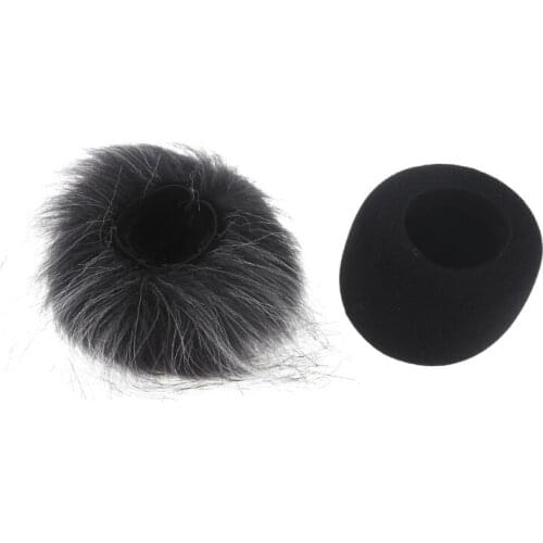 Furry Windscreen Muff Wind Cover Foam Filter Sponge Microphone Windproof Cover for Zoom H1 Recorder Mic Wholesales