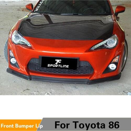 Carbon Fiber Front Bumper Lip Spoiler Splitters For Toyota 86 2014 - 2016