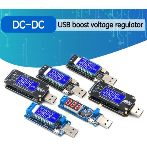 DC-DC CNC USB buck-boost power supply voltage regulator module 5V to 3.3V 9V 12V 24V desktop power module