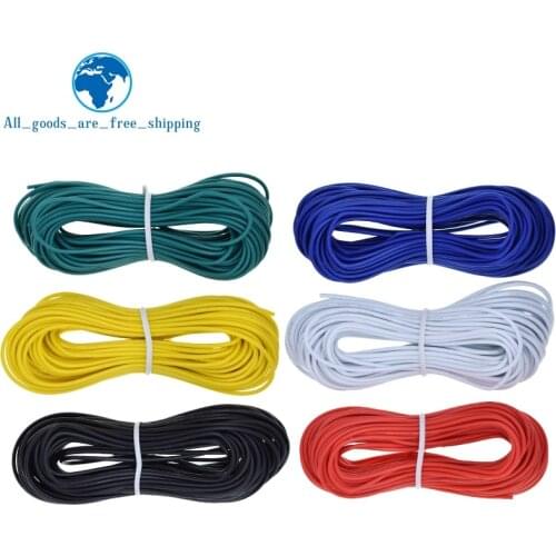 TZT 10M UL-1007 24AWG Hook-up Wire 80C / 300V Cord DIY Electrical Wire cable Red/Black/Blue/Yellow