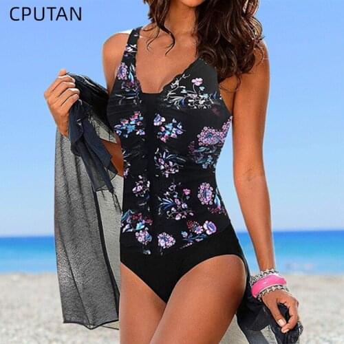 2020 Retro One Piece Swimsuit Women Swimwear Dots Print Push Up Bathing Suit Ruched Tummy Control Swimming Suit Beachwear XXL