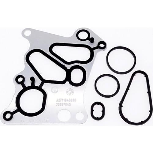 1 Set Automotive Oil Filter Housing Gasket / Radiator Oil Cooler Gasket Kits For Mercedes Benz M271 W204 C180 C200 E200 SLK