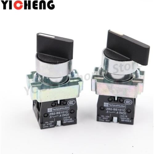 1pcs XB2 Short handle / long handle Second gear / third gear Self-locking /Self- reset supply start rotary switch 1NO / 2NO