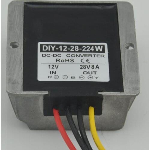 10PCS DC Converter Module power adaptor Regulator 12V(9-28V) Step up to 28V 8A 224W