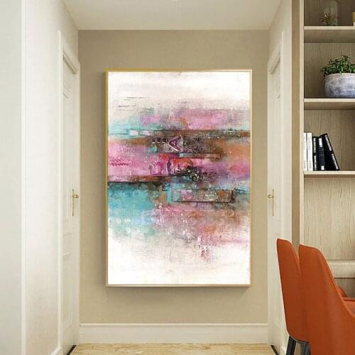 100% Hand Painted Oil Painting Abstract On Canvas Handmade Unframed Wall Art Painting Decorative Oil Painting For Home Decor