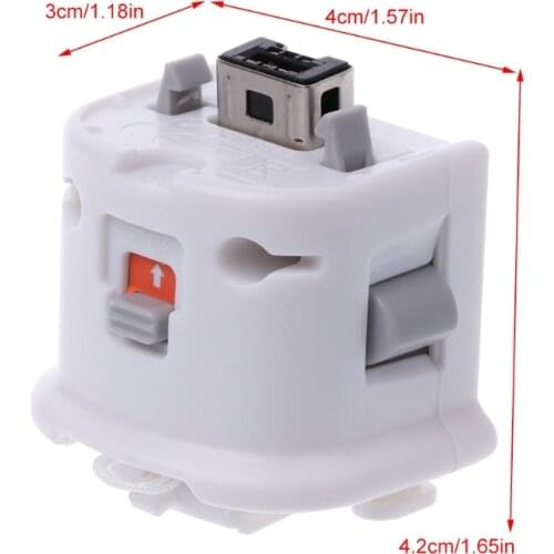 2021 New 1PC External Motion Plus Adapter Sensor for nintendo Wii/Wii U Remote Controller