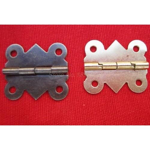 3000pcs Fashion Design bronze Yellow Color Mini Butterfly Hinges Cabinet Drawer Jewelry Box DIY Repair