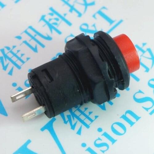 5pcs DS-428 425A Red Green Open NO DS428 425 3A125V 1.5A250V AC Self-locking 12mm Round Control DS-425A Round Button Switch NEW