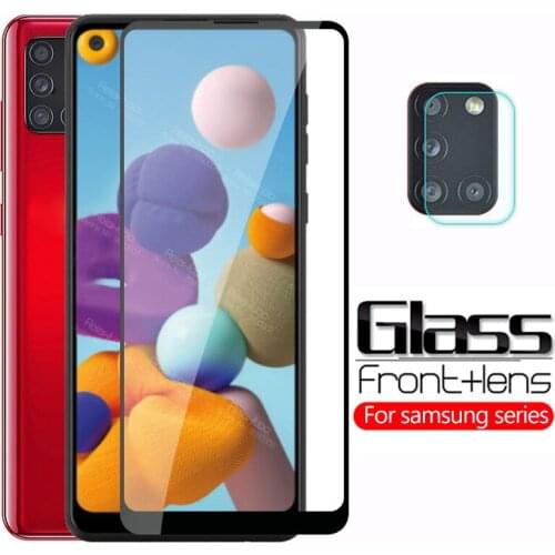 2-in-1 camera lens protective Glass For samsung galaxy a21s a51 a71 a11 a21 a31 a41 sumsung a 21s 51 screen protector Cover Film
