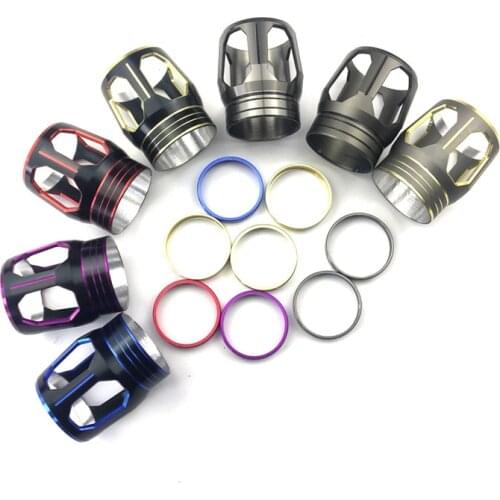 Aluminum Part +3K carbon+ Trim ring for #16 reel seat Winding Check Decorative ring DIY Fishing Rod part Repair components