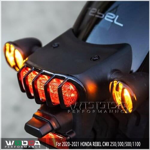 For Honda 2020 2021 Rebel CMX 250 300 500 1100 Front Rear Turn Signal Light Protection Indicator Guard Brake Tail Light Cover