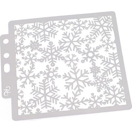 Snowflake Stencils Template Painting Scrapbooking Embossing Stamping Album Card