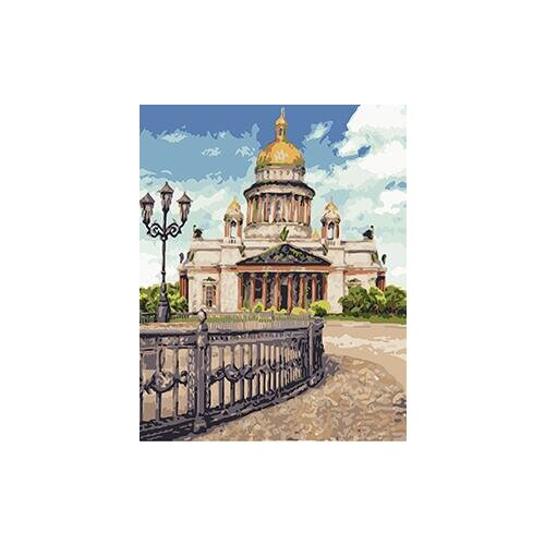 MaHuaf-X904 St. Isaacs Cathedral painting by numbers on canvas hand painted digital wall picture 40x50 Framed for home decor