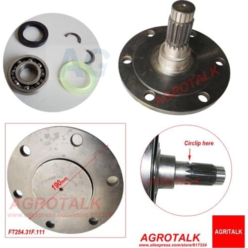 FT254.31F.111, the front axle (old designed) with accessories for Foton Lovol tractor FT254