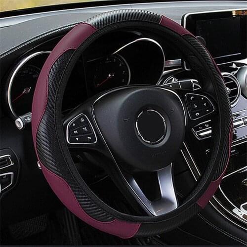 Car Steering Wheel Leather Protective Cover for Fiat for Buick for Mercedes W213 W203 cla c118 w211 Universal Car Accessories
