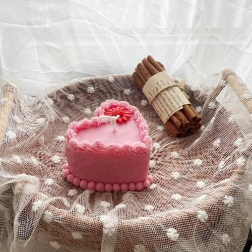 Creative Simulation Cake Silicone Aromatherapy Home Decoration Scented Candle Mold DIY Plaster Chocolate Soap Making Supplies