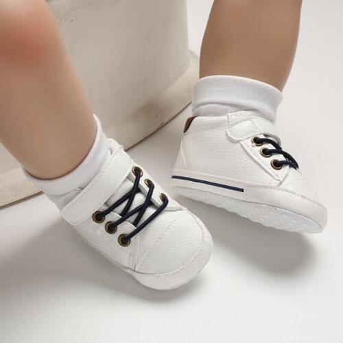 2019 New toddler Baby Kids Boys Girls Soft Crib Shoes Faux Leather Sneakers Anti-slip Trainers kids shoes