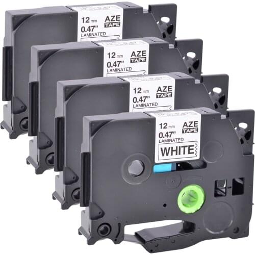 Label Tape Compatible With Brother TZe-231 TZ-231 Laminated P-Touch Label Maker Tape for PT D210 H110 D600 1230PC1208 1/2" 12mm