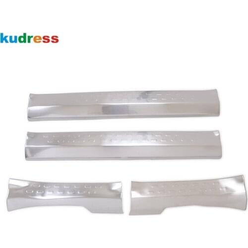 For Nissan Qashqai 2018 2019 Stainless steel Inner Door Sill Scuff Plate Guards Sill pedal Welcome Pedal Guard car Accessories