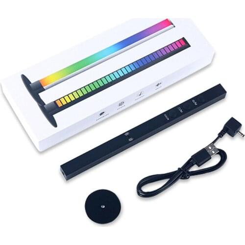 New Pickup Rhythm Light Atmosphere Light RGB Voice-Activated Colorful Voice-Activated Rhythm Music Car Desktop Retrofit LED