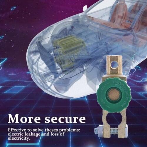 New Professional Zinc Alloy Copper Battery Terminal Link Switch Quick Cut-off Disconnect Isolator Switch Auto Car Accessories