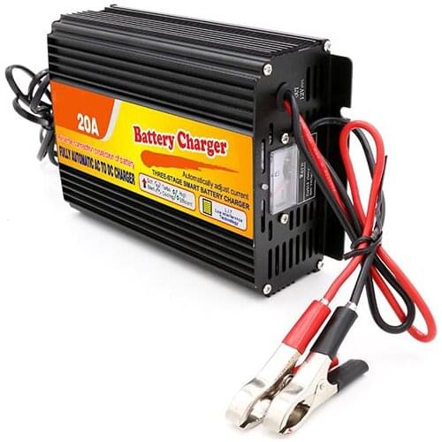 DC to AC 12V 20A Three-Stage Automatic Smart AGM,GEL Lead acid storage battery Charger