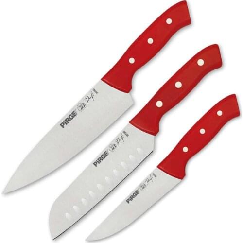 Pirge, Profi Salad Master Father Knife Set 3 pcs. Professional Household Knives, Kitchen Knives and Chef Knives - 35178