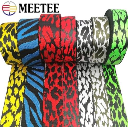 4M 38/50mm 1.7-1.9mm Thick Jacquard Webbing Strap For Bag Ribbons Polyester Webbings DIY Backpack Clothes Hat Decorative Tapes