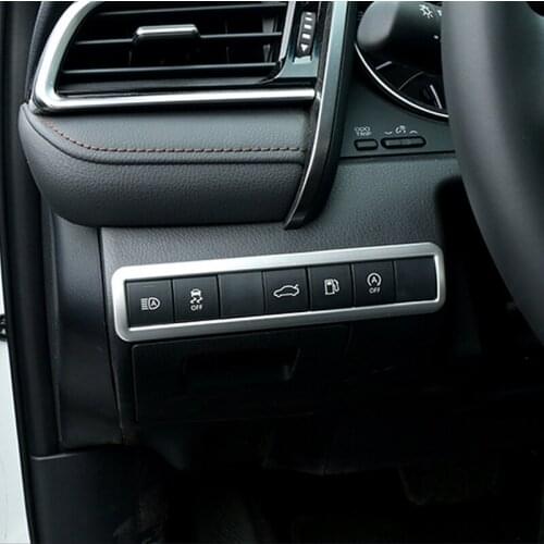 SBTMY Car styling Automobile headlamp switch ABS decoration frame 1PCS for Toyota Camry 2018 MK8 auto accessories