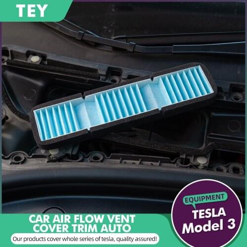 TEY Car Air Flow Vent Cover Trim Auto For Tesla Model 3 Accessories Anti-blocking Model3 Air Intake Protection Model Three