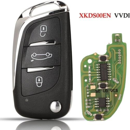 Kutery XKDS00EN VVDI Remote Smart Car Key English Version For VVDI VVDI2 Xhorse Series Universal Remote Control 3Buttons