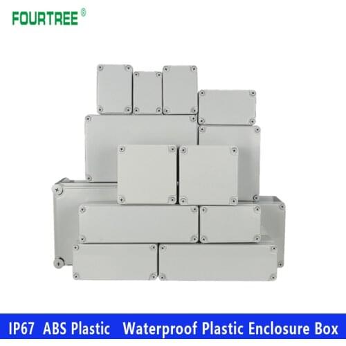 IP67 Waterproof Plastic Enclosure Box Electronic ABS Material Outdoor Junction Box Electrical Project Instrument Case DIY