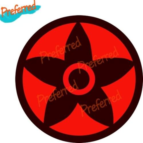 High Quality Sharingan Anime Decal Motocross Racing Laptop Helmet Trunk Wall Vinyl Car Sticker Die Cutting