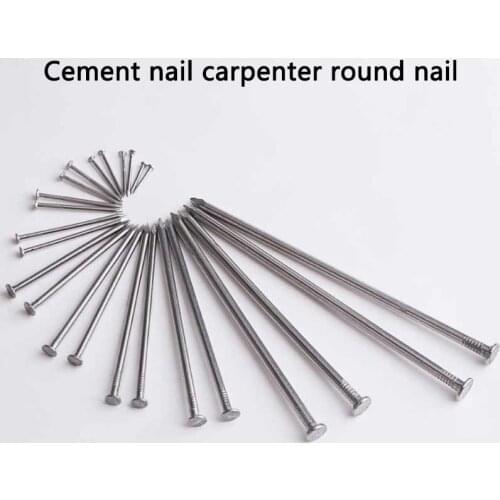 04 Stainless Steel Nail Steel Nail Carpenter Round Nail Cement Wall Nail Lengthened Small Nail 20Pcs