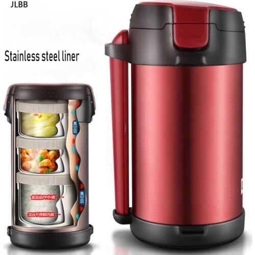 1.8/2.2L Thermos Lunch Box for Hot Food Stainless Steel Insulated Thermos for Food Container Vacuum Lunch Jar 12 Hours Keep Warm