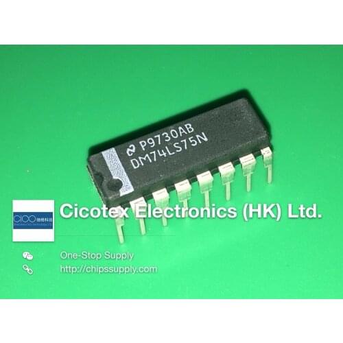 10pcs/lot DM74LS75N DIP16 IC LATCH QUAD 16-DIP 74LS75N