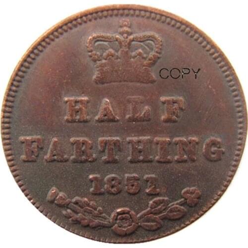 1851 UK Great Britain / Ceylon Victoria Half Farthing copy coins