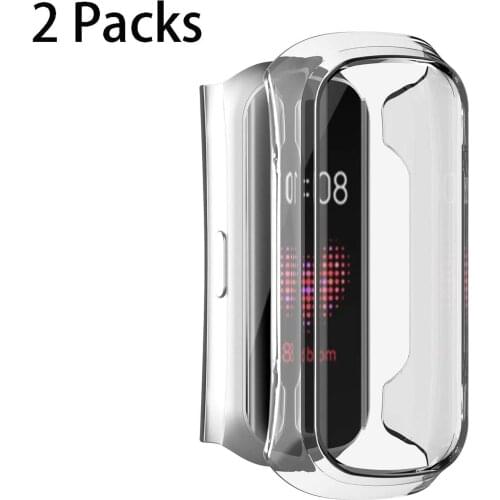 2pack Newcool TPU Protective Case Cover for Samsung Galaxy Fit e R375 smartband Fit-e SM-R375 Screen Protector Accessories