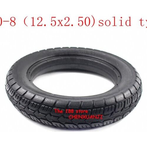 3.00-8 12.5X2.50 tubeless solid tyre elastic tire for Mini Motorcycle Electric vehicles suitable for hub groove width of 30-35MM