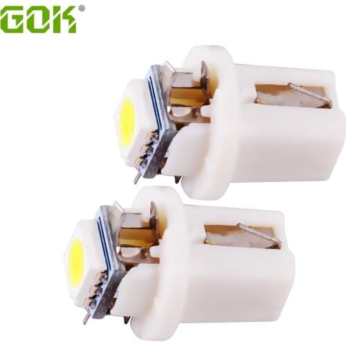 500 x T5 LED Lamp B8.5D led Car Gauge 5050 t5 SMD led 1smd B8.5 led Speedo Dashboard Dash Side Light Bulb White Blue Red yellow