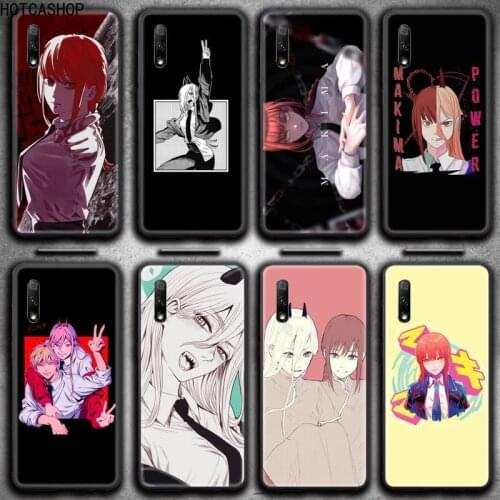 Chainsaw Man Makima Power Phone Case for Huawei Honor 30 20 10 9 8 8x 8c v30 Lite view 7A pro