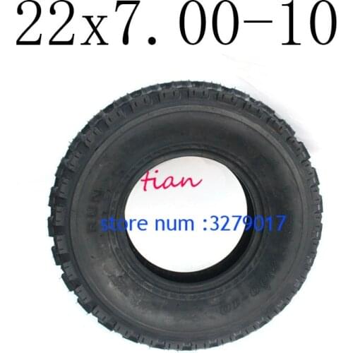 Super Good Quality GO KART KARTING ATV UTV Buggy 22x7.00-10 Inch Tubeless Tyre Rubber Tire