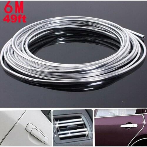Door Decorative Strip Shield Silver Accessories Replacement Anti-Collision