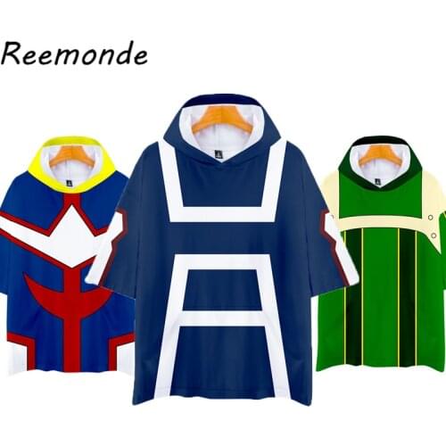 Anime My Hero Academia T shirt Tees Boku No Hero Academia Costume Tshirt Bakugou Todoroki Shoto Summer Tee Top All Might Clothes