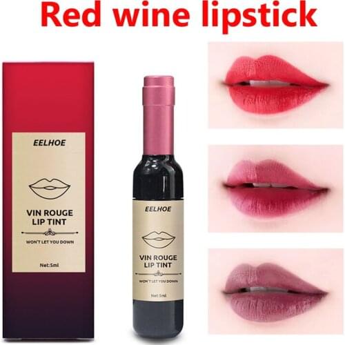 EELHOE Red Wine Lipstick Lipstick Matte Nourish Moisturizin Professional Lip Makeup Long Lasting Waterproof Lip Cosmetics TSLM1