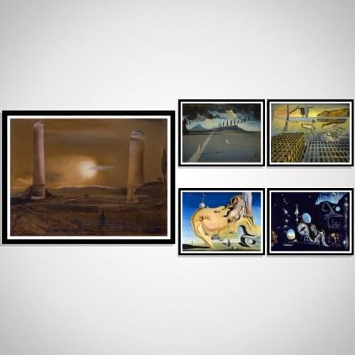 Salvador Dali Artist Landscape Poster Art Silk Room Decoration Prints Home Canvas