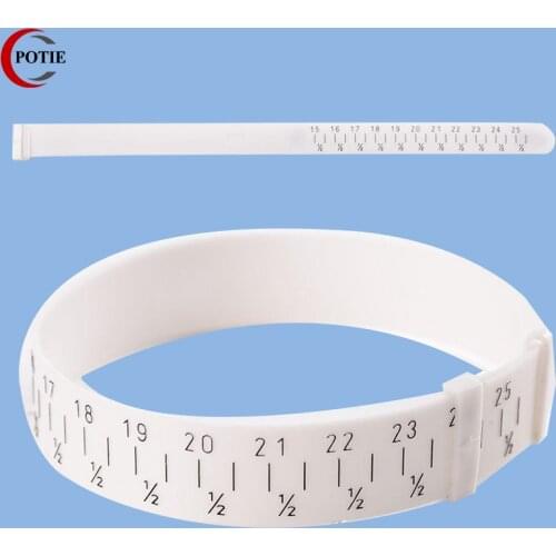 Jewellery Making Tools for Jewelers Plastic Bracelet Bangle Gauge Sizer Jewelry Measure Wrist Size Tool for 15-25cm