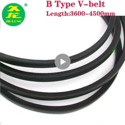 JIULONG B Type Black Rubber Drive V Belt B3600/3650/3700/3750/3800/3850/3900/3950/4000/ Inner Girth industrial Transmission Belt